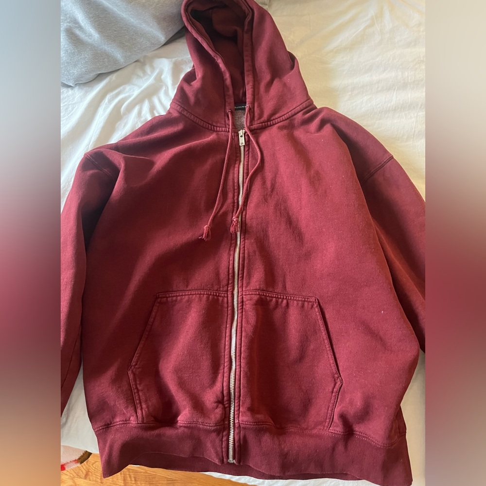 Brandy Melville Red Zip up